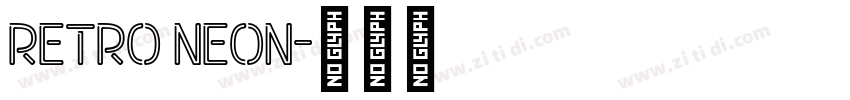 Retro Neon字体转换